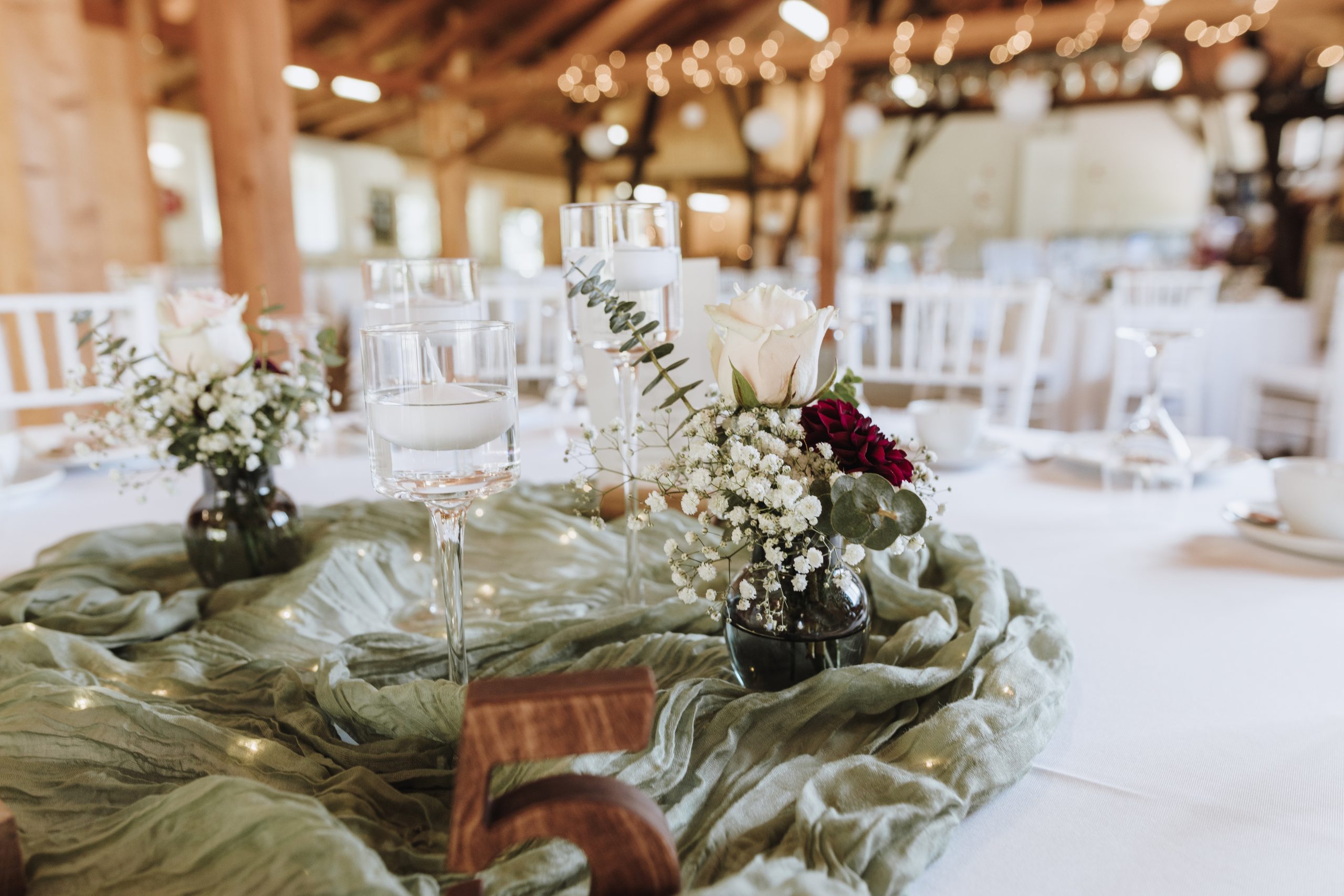 Hochzeitslocation in Hessen Tischdekoration