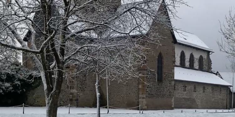 Hochzeitsdatum in Hessen Kloster Schiffenberg Winter