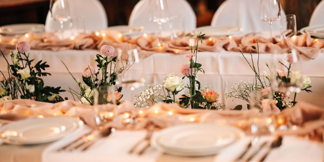 Tischordnung dekoriert Hochzeit in Mittelhessen